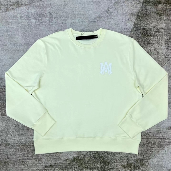 Amiri classic cream crew neck sweatshirt